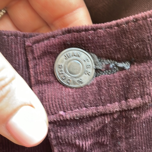 Rag & Bone Wine color corduroy skinny pants - Picture 3 of 9